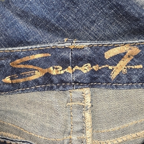 Seven 7 Women's Dark Wash Bootcut Denim Jeans Size 25 Like New - Picture 12 of 14